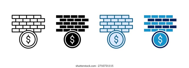 Paywall-SymbolSammlung mehrerer Stile festlegen