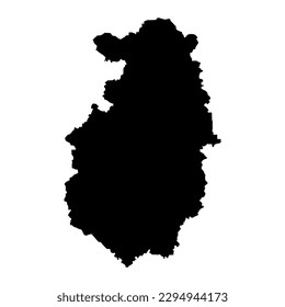 Mapa de la provincia de Pazardzhik, provincia de Bulgaria. Ilustración vectorial.