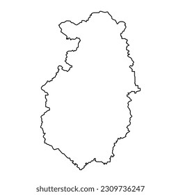 Pazardzhik Province map, province of Bulgaria. Vector illustration.