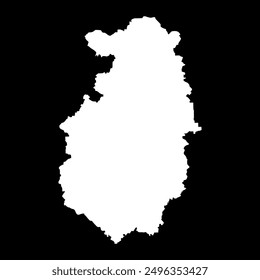 Karte der Provinz Pazardzhik, Provinz Bulgarien. Vektorgrafik.