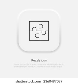 Pazzle icon. pazzle vector icon isolated. Vector EPS 10