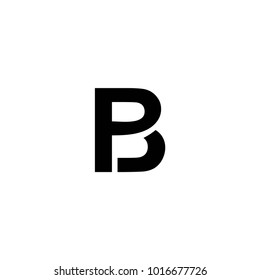 pb abstract letter logo vector