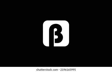  PB, B Letter Initial Logo Design Template Vector Illustration 