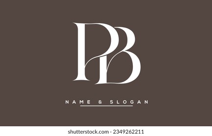 PB,  BP  Abstract  Letters  Logo  Monogram