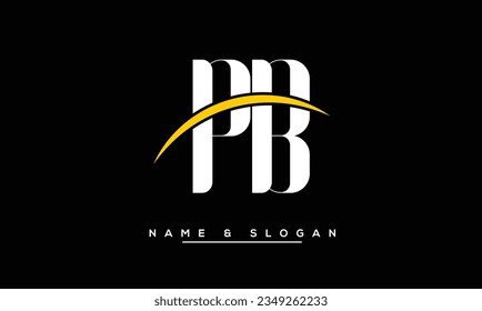 PB,  BP  Abstract  Letters  Logo  Monogram