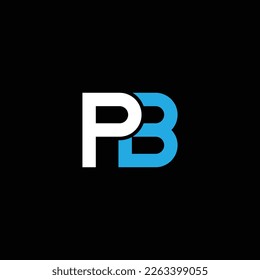 PB or BP abstract outstanding professional business awesome artistic branding company different colors illustration logo