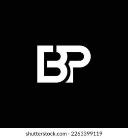 PB o BP abstract sobresaliente negocio profesional asombroso marca artística empresa de diferentes colores ilustración logo