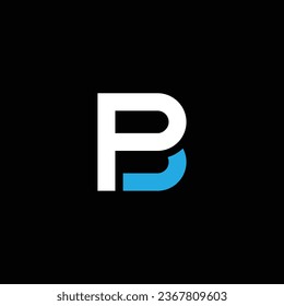 PB or BP abstract outstanding professional business awesome artistic branding company different colors illustration logo