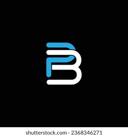 PB or BP abstract outstanding professional business awesome artistic branding company different colors illustration logo