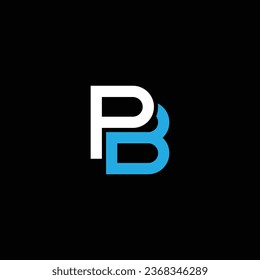 PB or BP abstract outstanding professional business awesome artistic branding company different colors illustration logo
