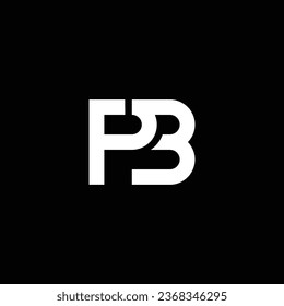 PB or BP abstract outstanding professional business awesome artistic branding company different colors illustration logo