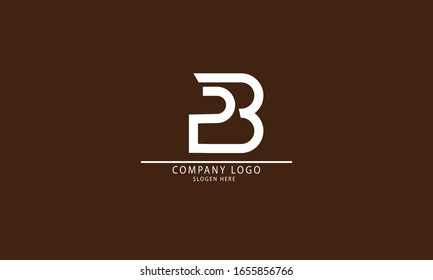 PB BP abstrakte Vektorillustration Logo-Monogramm-Vorlage