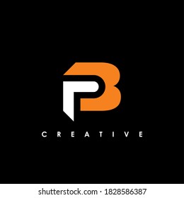 PB, BP Letter Initial Logo Design Template Vector Illustration