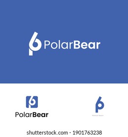 Letras PB o BP concepto de diseño de logotipo moderno sencillo