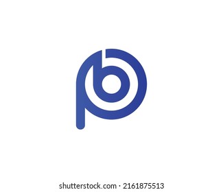PB BP logo design vector template