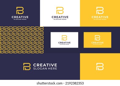 PB or BP logo design vector template