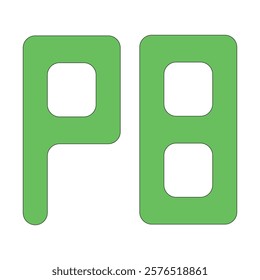 PB business logo design vector 