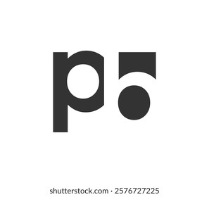 PB creative geometric initial based modern and minimal logo. Letter p b trendy fonts. Universal professional elegant techno vector design.