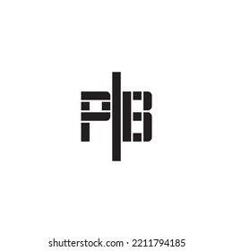 PB geometric bold concept in high quality professional design that will print well across any print media
