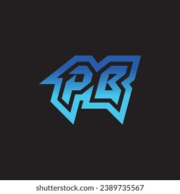 PB initial inspiration logo design esport and gaming clan ideas