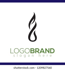 PB Initial Letter With Abstract soft line logo vector element