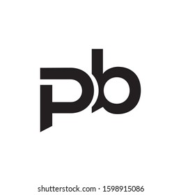 Pb Initial Letter Logo Template Vector Stock Vector (Royalty Free ...