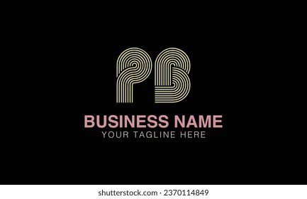 PB initial logo | initial based abstract modern minimal creative logo, vector template image. luxury logotype , real estate homie . typography . initials 