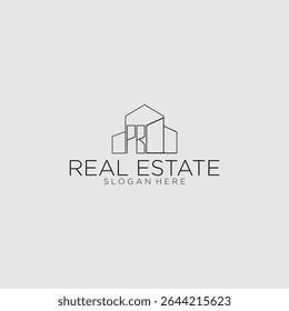 PB initial monogram logo for real estate with luxury building style