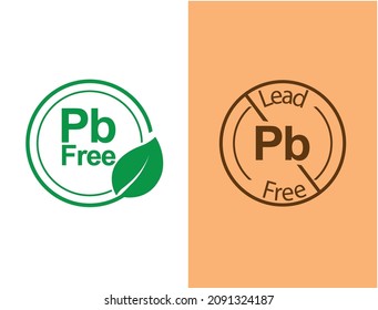 Pb Lead Free Vector Symbol