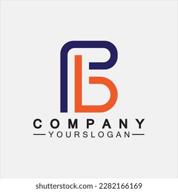 PB letter logo. Creative and Minimalist Letter BP PB Logo Design