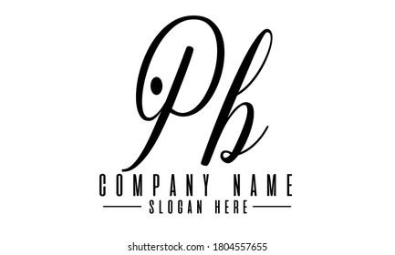 Diseño del logotipo de letra PB, diseño vectorial de la plantilla del logotipo PB inicial