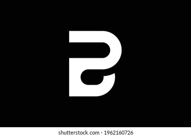 Diseño del logo de la carta PB sobre fondo de lujo. Concepto de logotipo de letras de monograma de BP. Diseño de iconos de PB. Diseño de iconos de letras blancas elegantes y profesionales en el fondo negro.