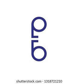 pb letter vector logo