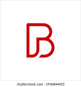 Signo vectorial de diseño de logotipo PB 