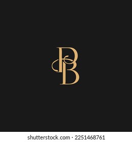 PB Logo Design Vector Template. PB  Luxury Letter Logo Design
