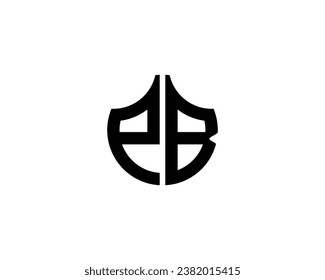 PB logo design vector template