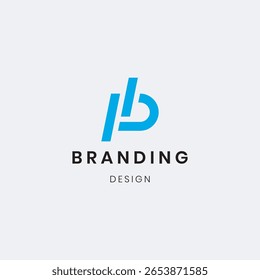 El logotipo "PB" tiene una estructura limpia y mínima que permite que el logotipo se adapte fácilmente para la impresión, el Web y la marca utilizando el estilo monográfico o geométrico de este diseño.