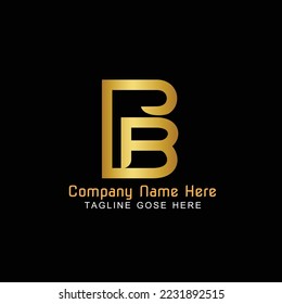 pb logotype pb letter concepts vector file graphic style letter.
