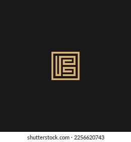 PB Minimal Logo Design Vector Template. PB Letter Logo Design
