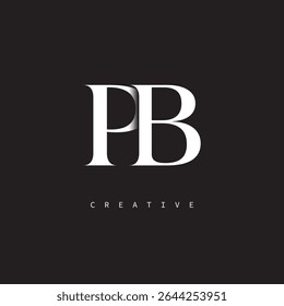 
PB Monogramm Logo Minimal Eleganter Buchstabe für Luxus, Mode   Kreative Marken	
