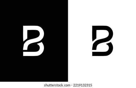PB P B abstract vector logo monogram template