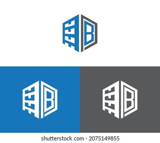 PB real estate logo template for company