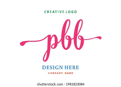 PBB lettering logo is simple, easy to understand and authoritative
