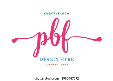 PBF lettering logo is simple, easy to understand and authoritative