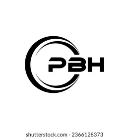 PBH Letter Logo Design, Inspiration for a Unique Identity. Modern Elegance and Creative Design. Watermark Your Success with the Striking this Logo.