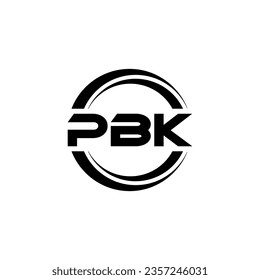 PBK Logo Design, Inspiration for a Unique Identity. Modern Elegance and Creative Design. Watermark Your Success with the Striking this Logo.