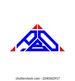PBO letter logo creative design with vector graphic, PBO simple and modern logo.