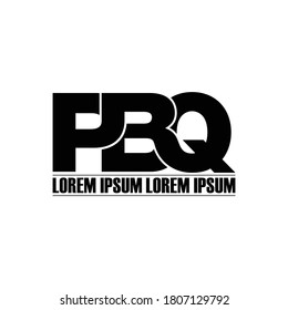 PBQ-Brief-Monogramm-Logo-Design, Vektorgrafik