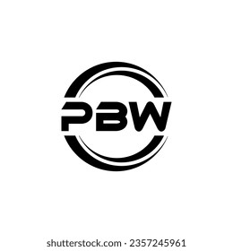 PBW Logo Design, Inspiration for a Unique Identity. Modern Elegance and Creative Design. Watermark Your Success with the Striking this Logo.