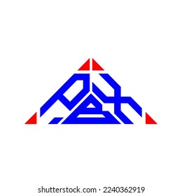 PBX letter logo creative design with vector graphic, PBX simple and modern logo.